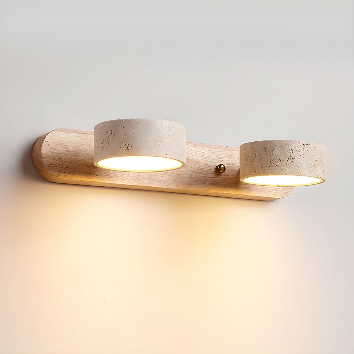 Tuelo Applique Murale Intérieure en Travertin Neutre - Neutralighting