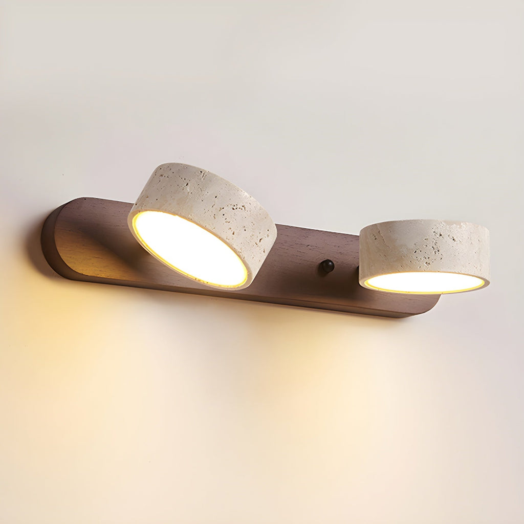 Tuelo Applique Murale Intérieure en Travertin Neutre - Neutralighting
