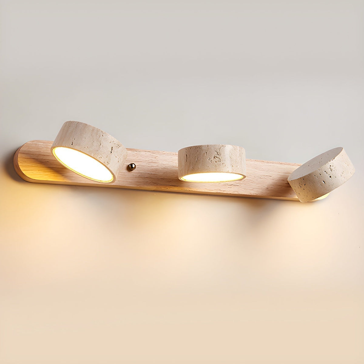 Tuelo Applique Murale Intérieure en Travertin Neutre - Neutralighting