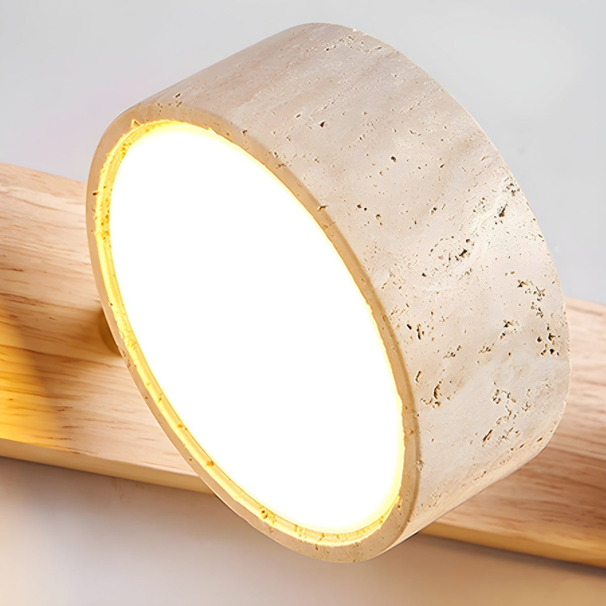 Tuelo Applique Murale Intérieure en Travertin Neutre - Neutralighting