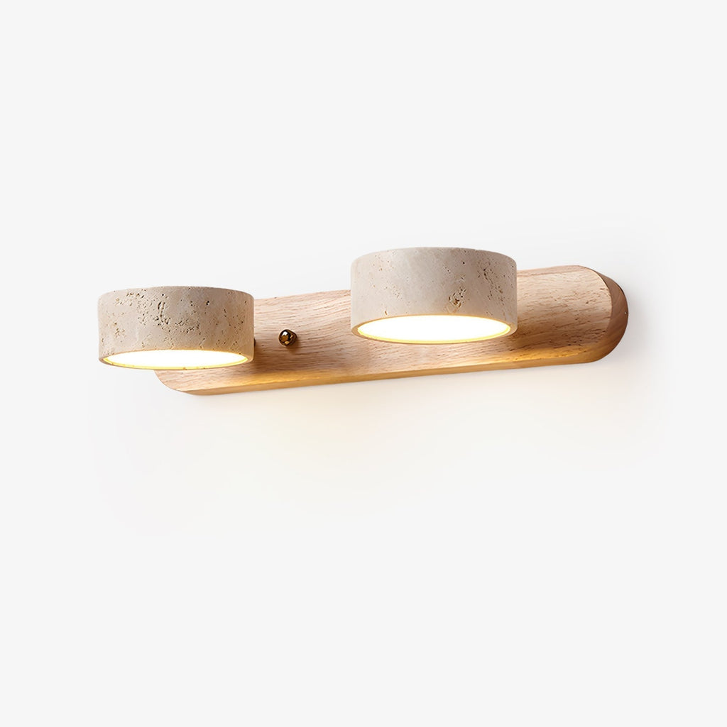 Tuelo Applique Murale Intérieure en Travertin Neutre - Neutralighting