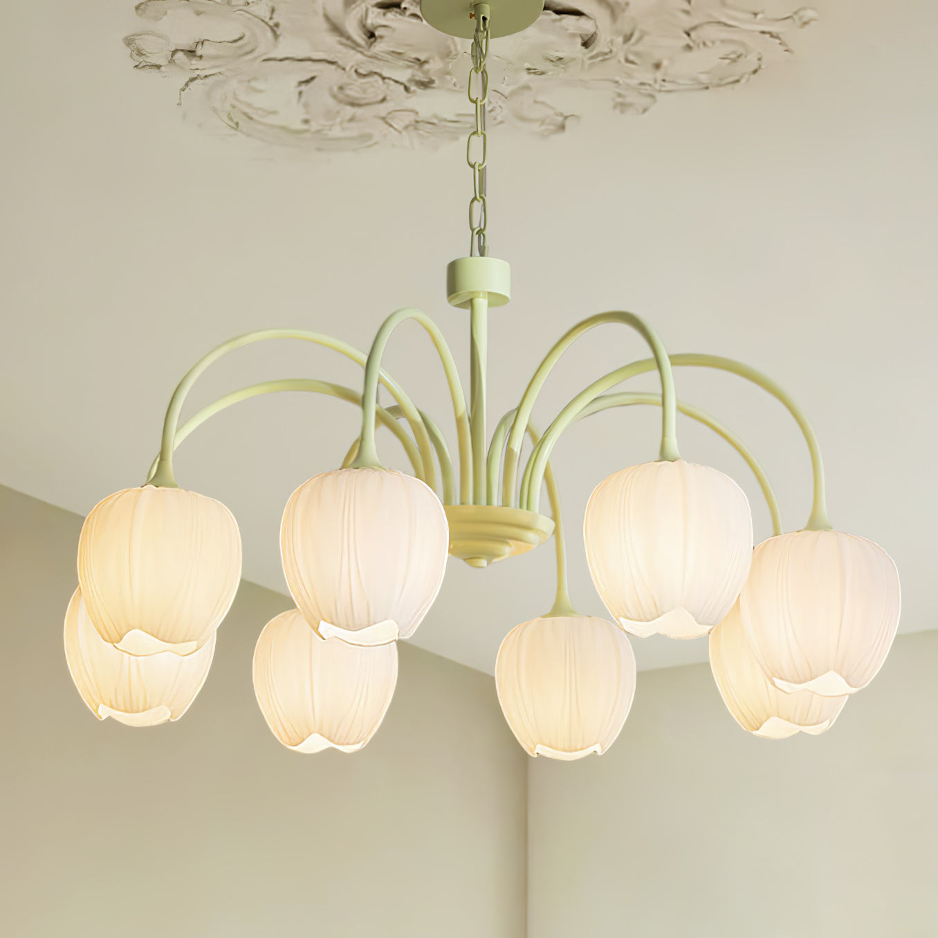 Lustre Tulipes Suspendues - Maison Lumina