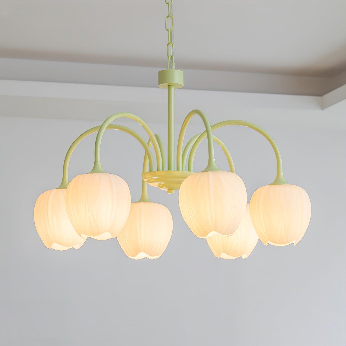 Lustre Tulipes Suspendues - Maison Lumina
