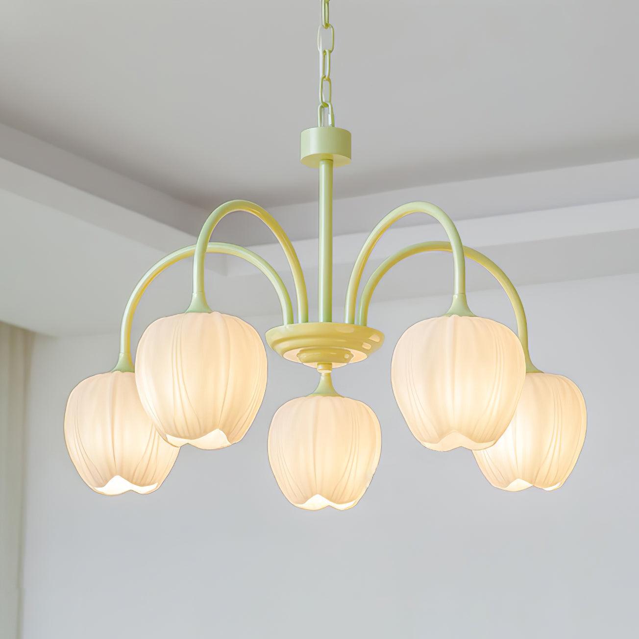 Lustre Tulipes Suspendues - Maison Lumina