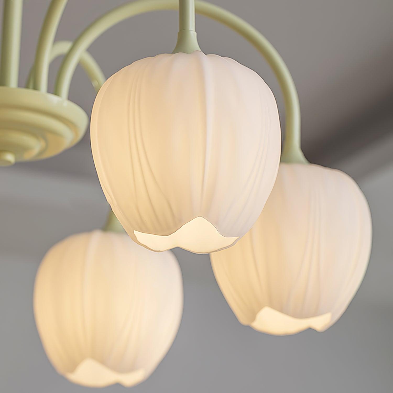 Lustre Tulipes Suspendues - Maison Lumina