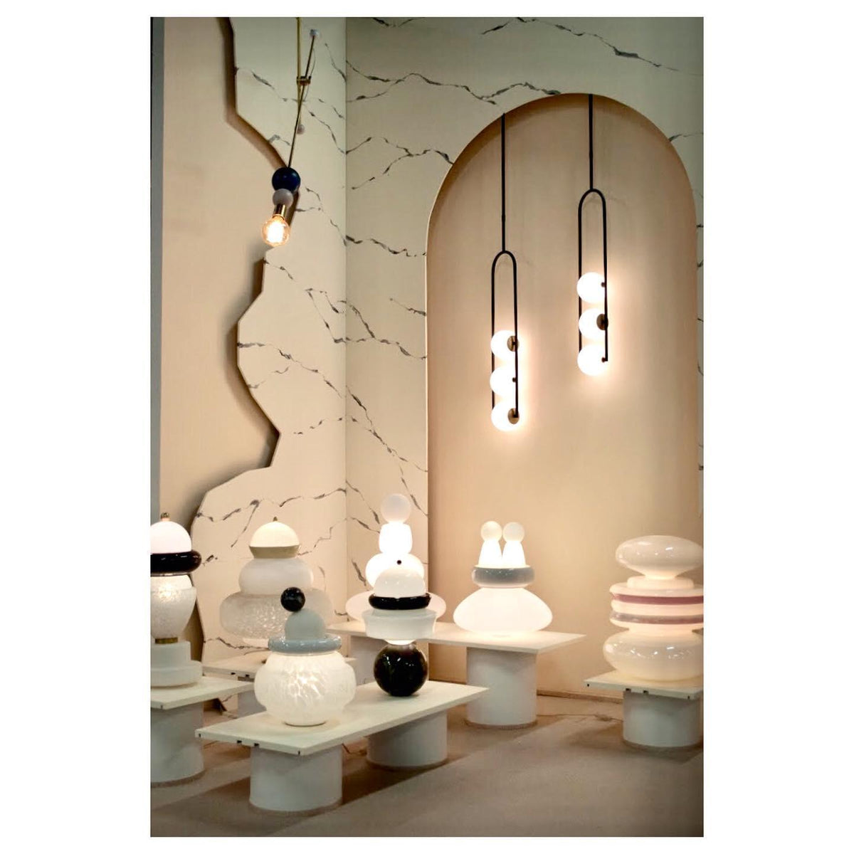 Evelaris Lustre Suspendu En Verre Art Nordique Minimaliste Moderne - Neutralighting