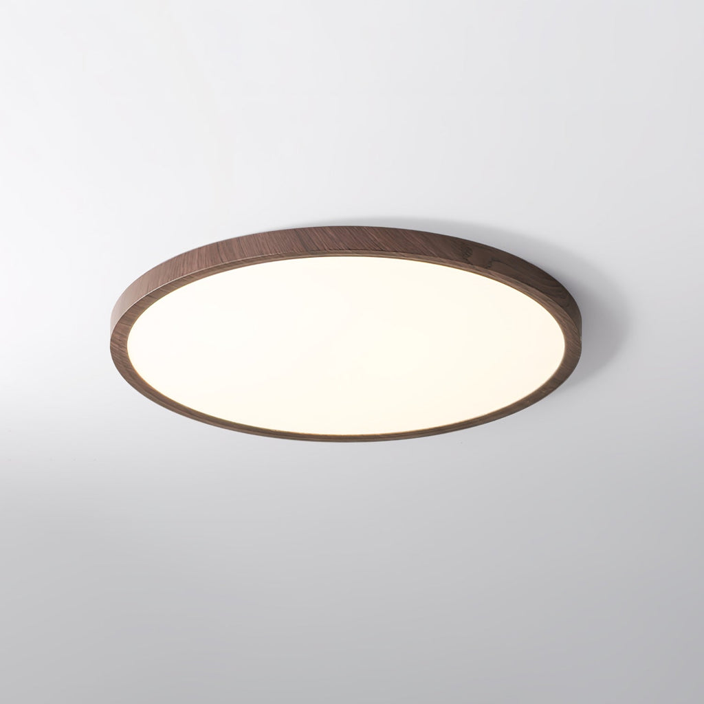 Ivera Plafonnier Rond Ultra-fin Bois - Neutralighting