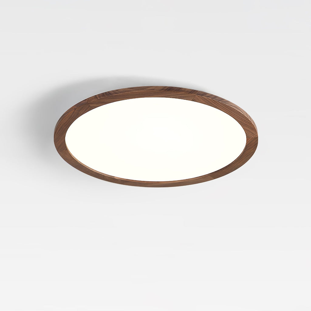 Ivera Plafonnier Rond Ultra-fin Bois - Neutralighting