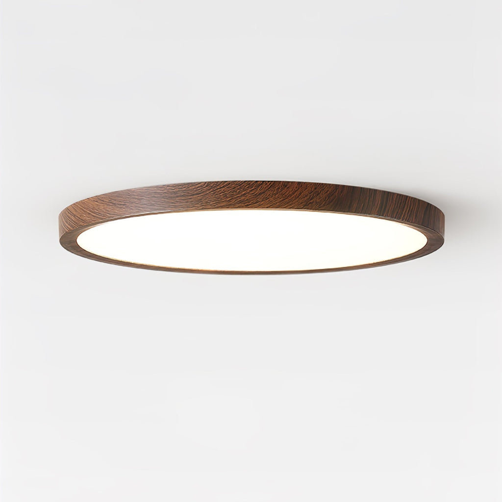 Ivera Plafonnier Rond Ultra-fin Bois - Neutralighting