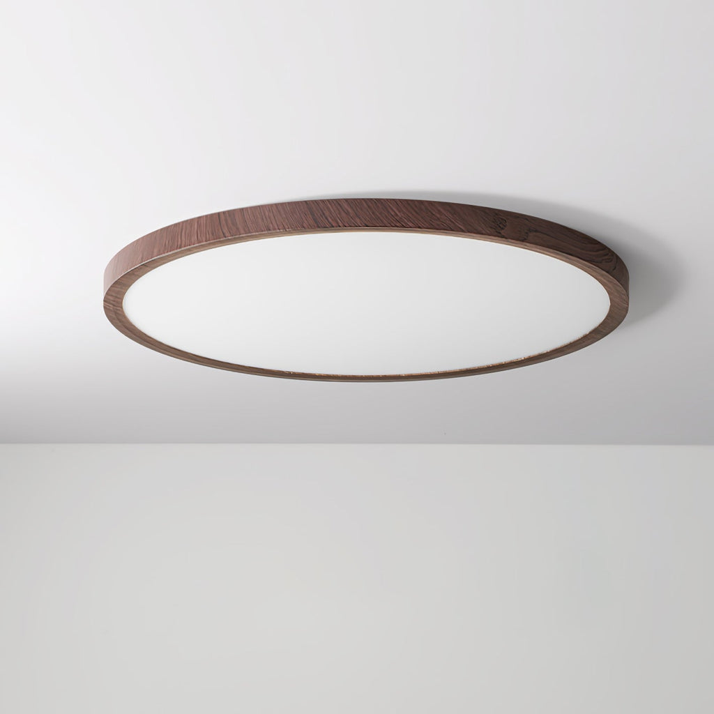 Ivera Plafonnier Rond Ultra-fin Bois - Neutralighting