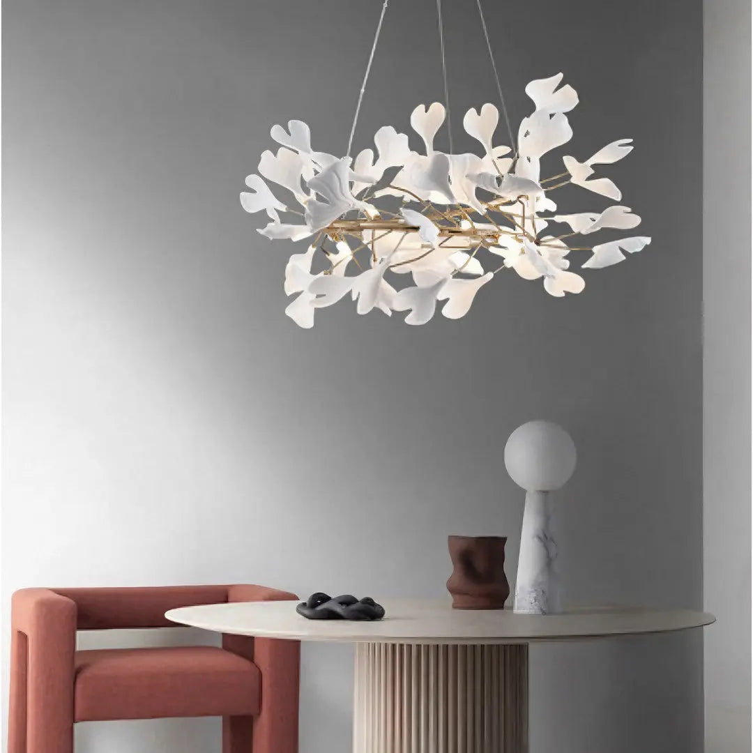 Suspension Feuilles En Céramique - Maison Lumina