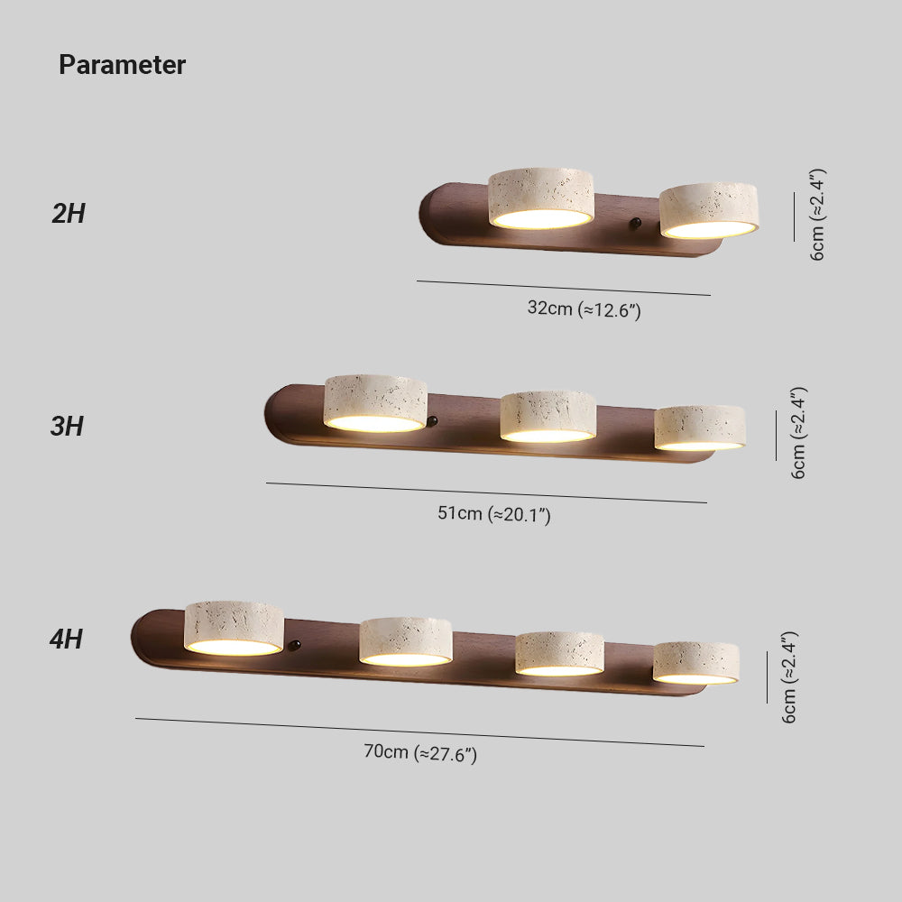 Tuelo Applique Murale Intérieure en Travertin Neutre - Neutralighting