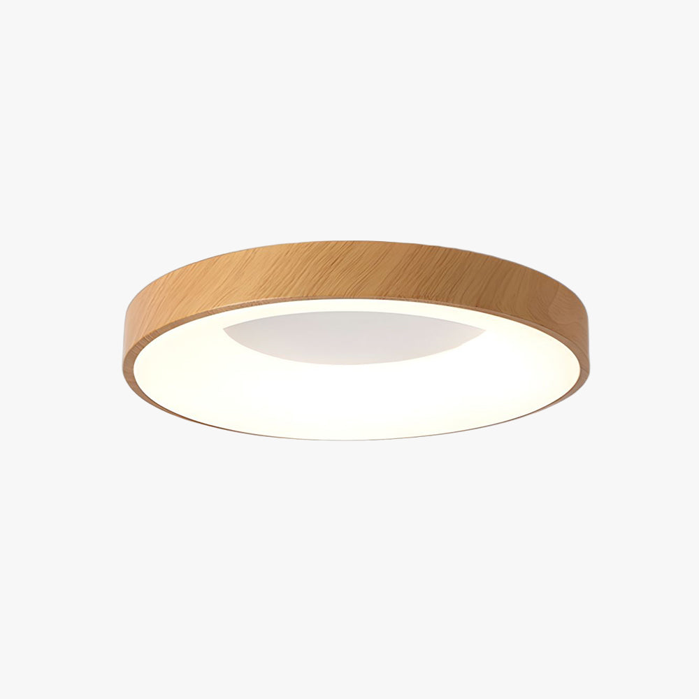 Eliriel Lampe Plafonnier Ronde Minimaliste en Bois - Neutralighting