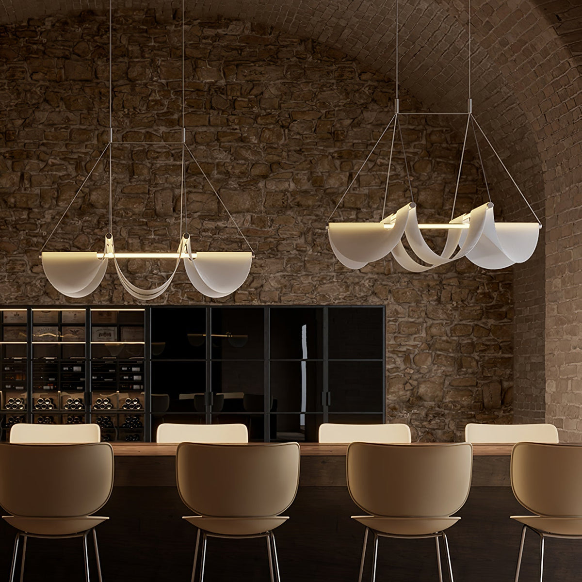 Covela Suspension Ruban Luxe Postmoderne - Neutralighting