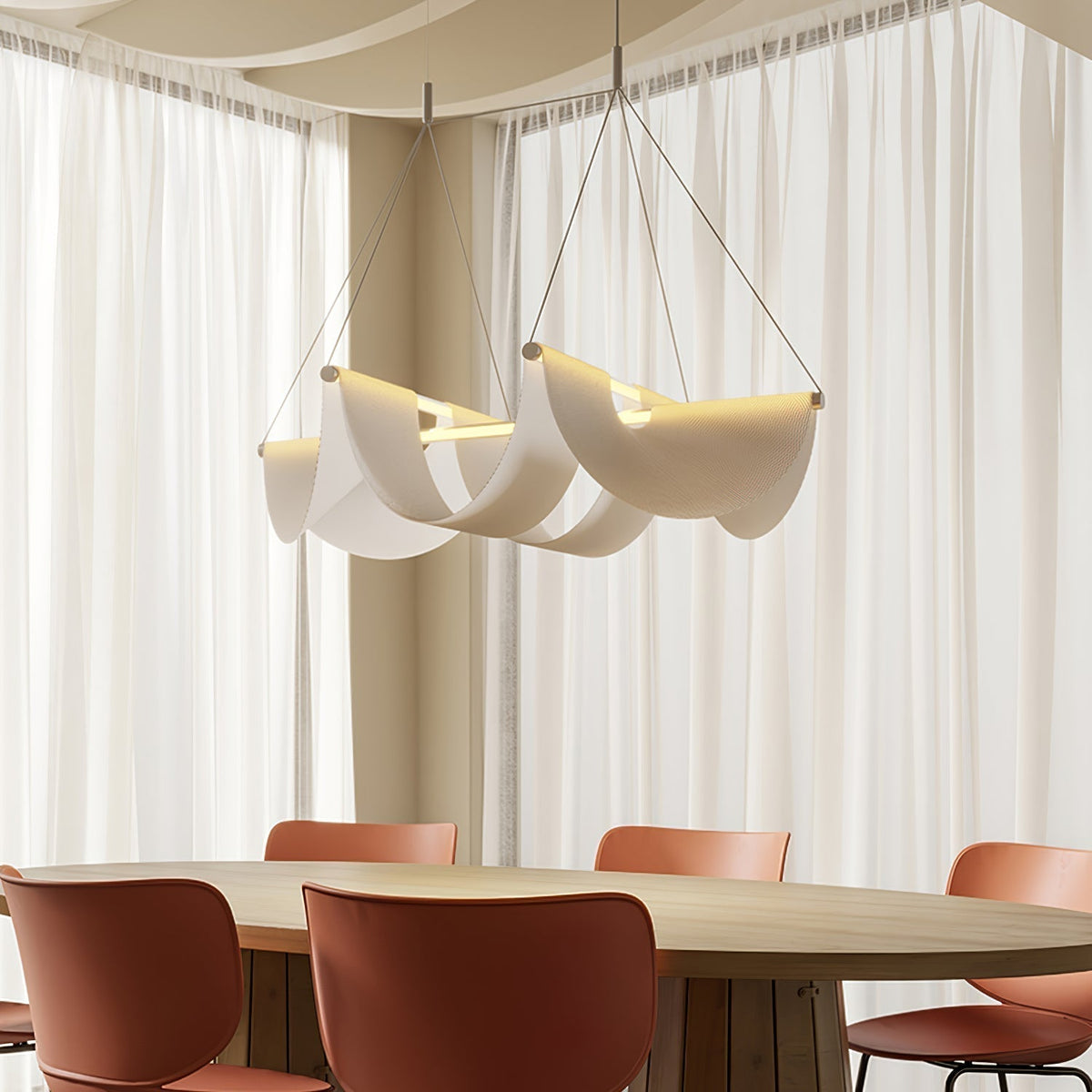 Covela Suspension Ruban Luxe Postmoderne - Neutralighting