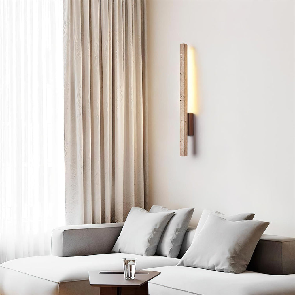 Opalyn Applique Murale Slim en Travertin - Neutralighting