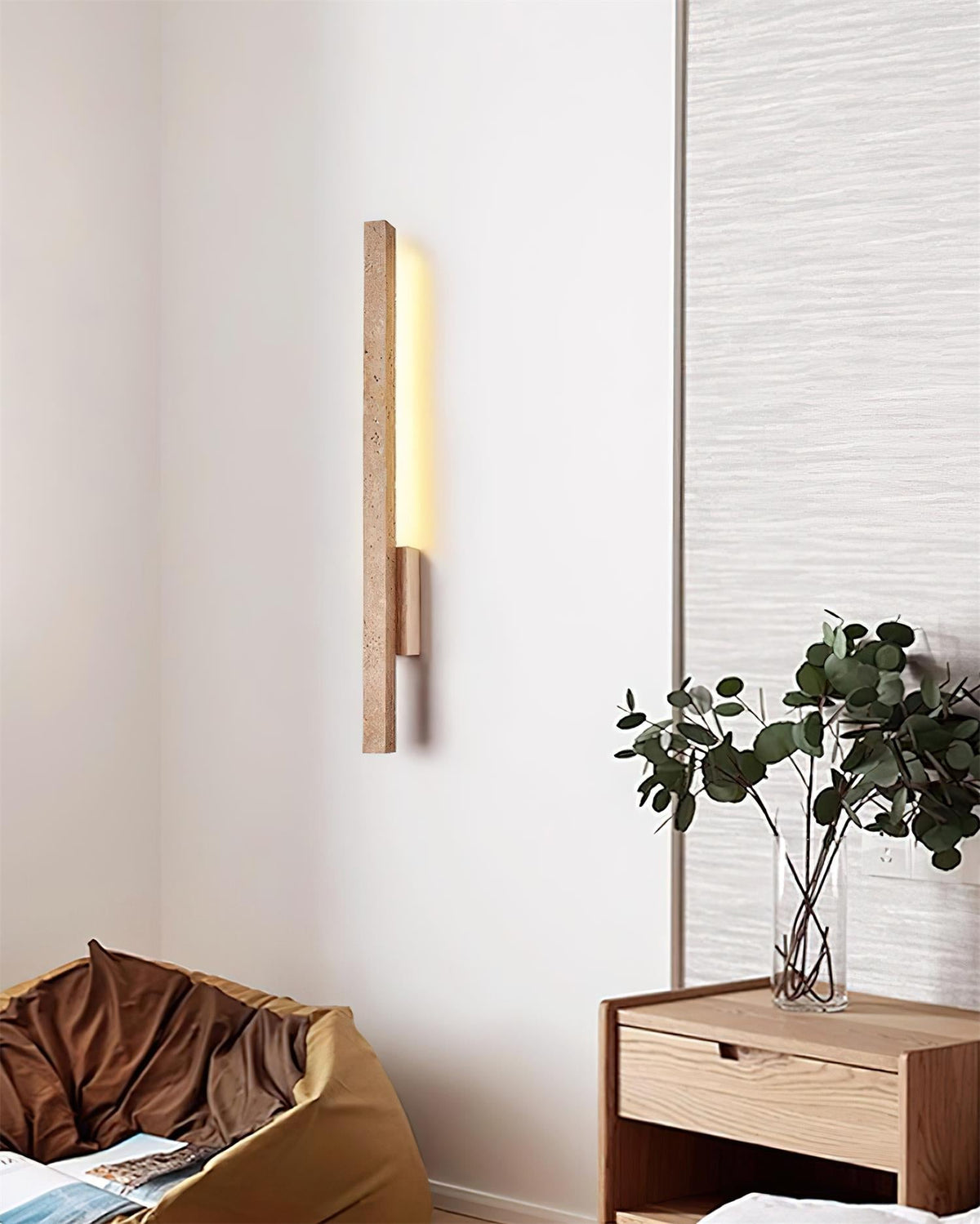 Opalyn Applique Murale Slim en Travertin - Neutralighting