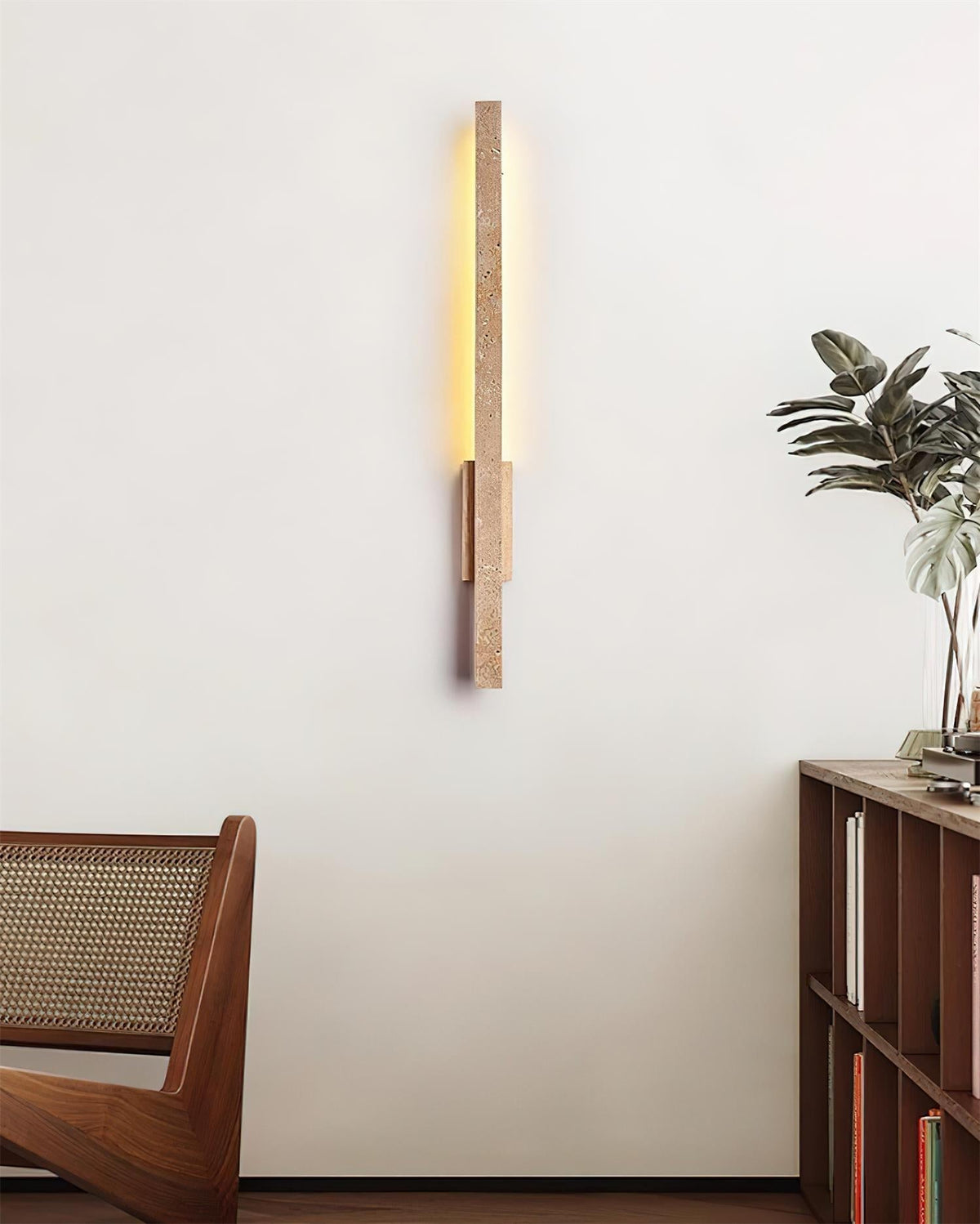 Opalyn Applique Murale Slim en Travertin - Neutralighting