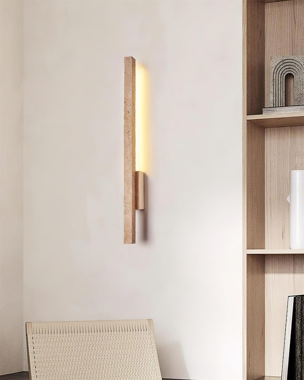 Opalyn Applique Murale Slim en Travertin - Neutralighting