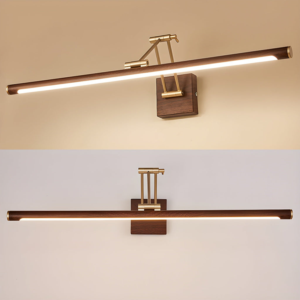 Arvararae Applique Murale Linéaire Ajustable en Noyer - Neutralighting