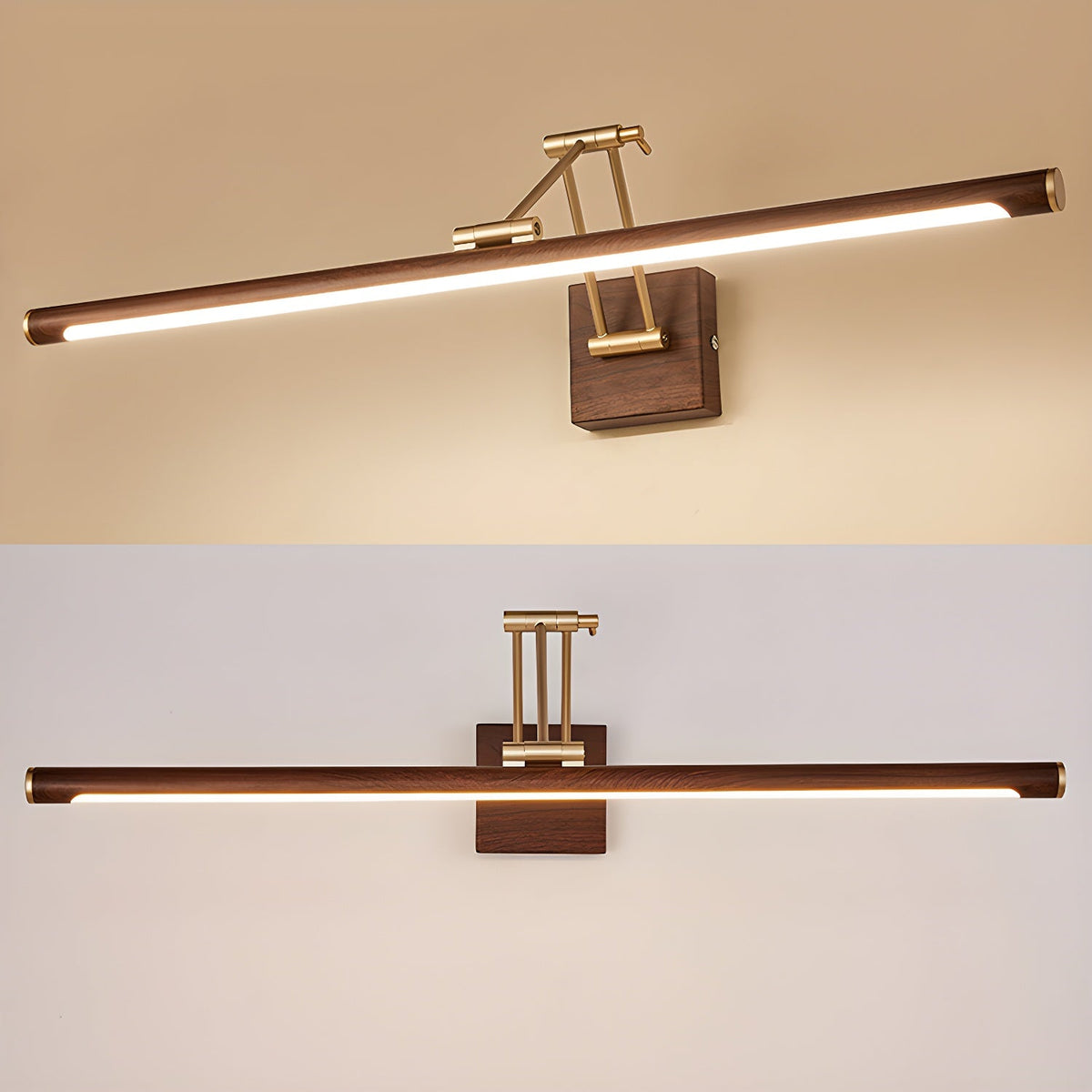 Arvararae Applique Murale Linéaire Ajustable en Noyer - Neutralighting