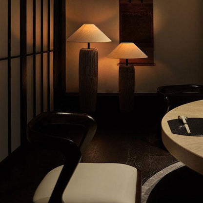 Lampadaire Bois Vieilli Authentique - Maison Lumina