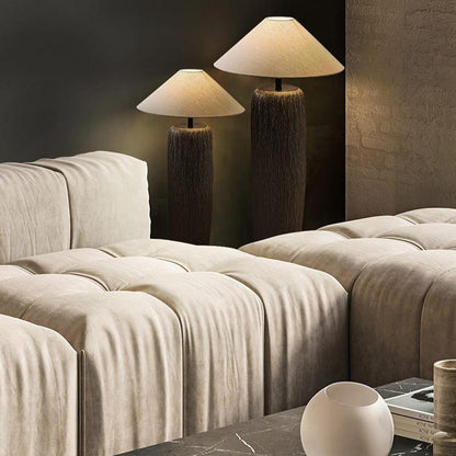 Lampadaire Bois Vieilli Authentique - Maison Lumina