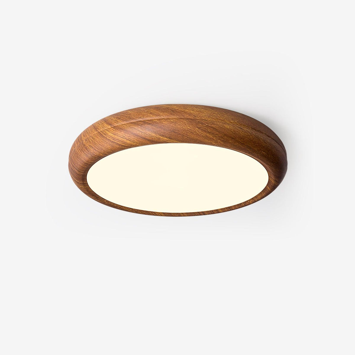 Grena Motif Bois Plafonnier Led Rond - Neutralighting