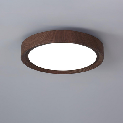 Plafonnier Rond en Bois - Maison Lumina