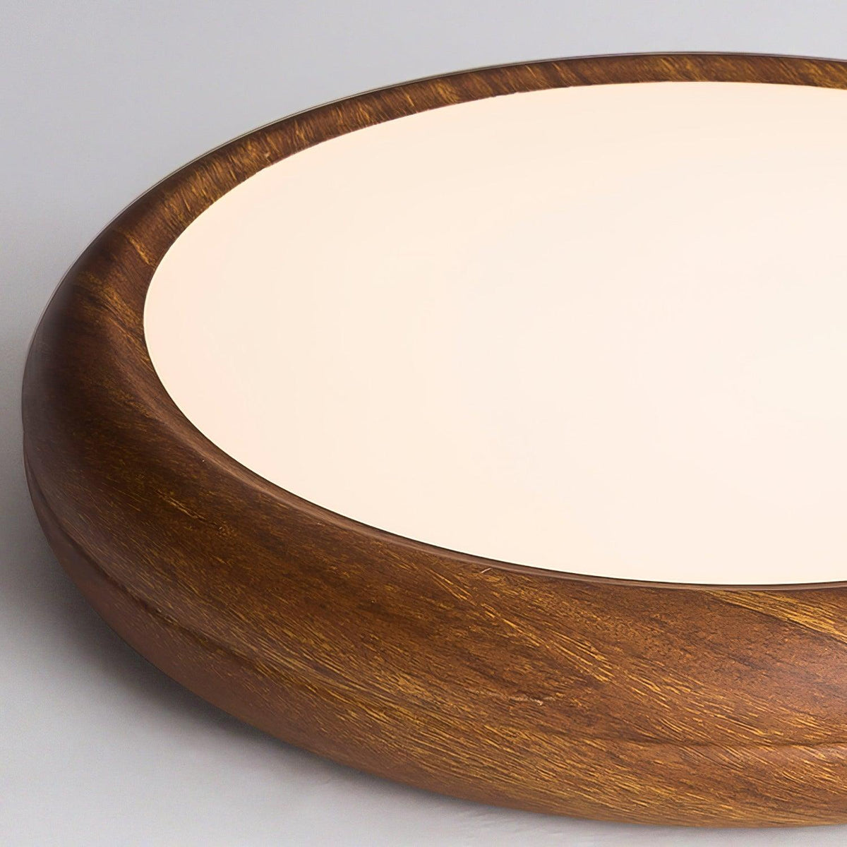 Grena Motif Bois Plafonnier Led Rond - Neutralighting