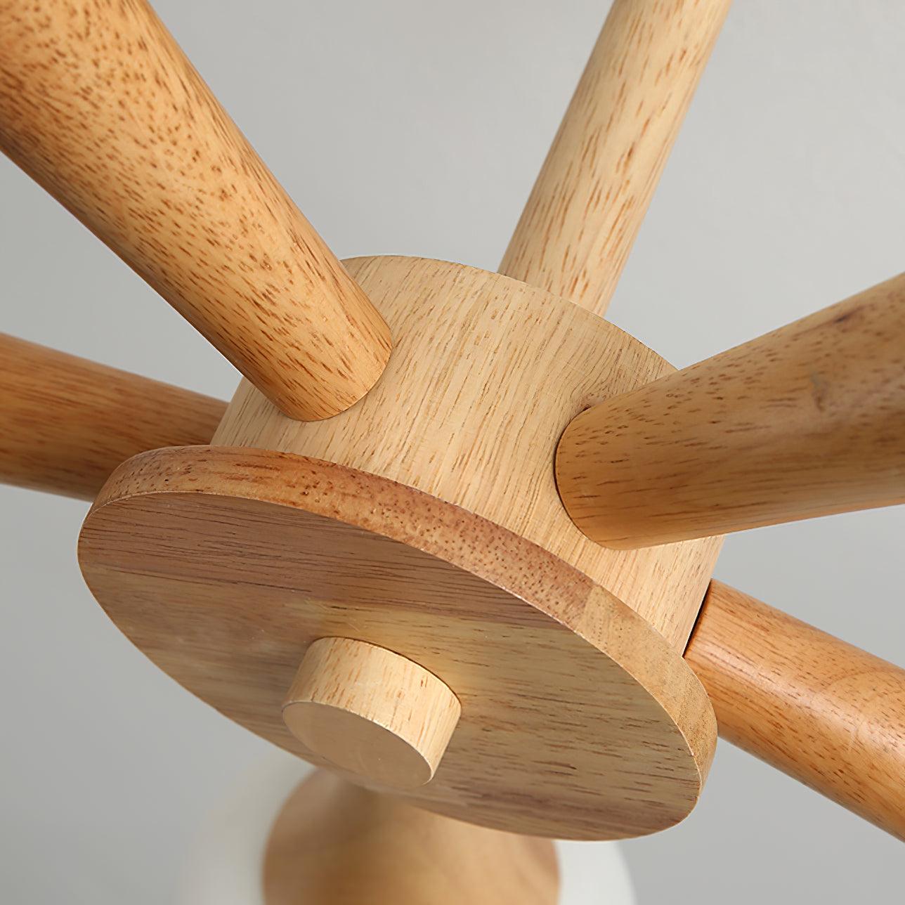 Lustre En Bois Style Japonais - Maison Lumina