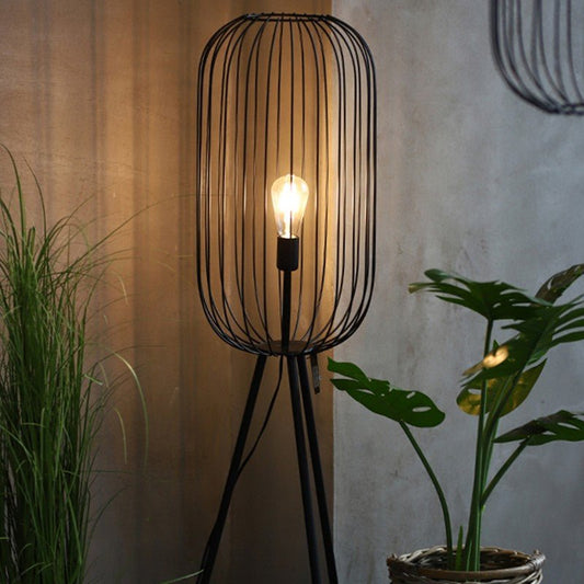 Lampadaire Grillage Rayé Minimaliste - Maison Lumina