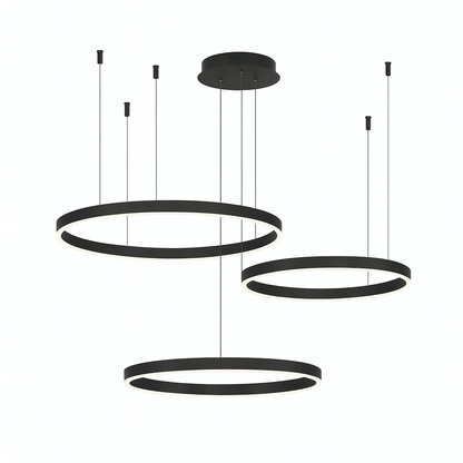 Lustre Moderne À Anneaux - Maison Lumina
