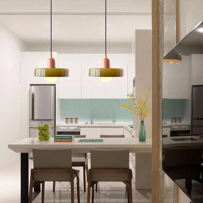 Lampe Suspendue en Verre Coloré - Maison Lumina