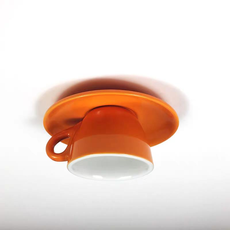 Teyo Moderne Tasses à Café Céramique Plafonnier Bleu/Rose/Jaune - Neutralighting