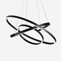 Lustre design cercles entrelacés (noir ou blanc)