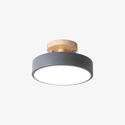 Plafonnier Moderne LED Bois & Métal - Maison Lumina
