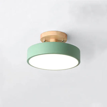 Plafonnier Moderne LED Bois & Métal - Maison Lumina