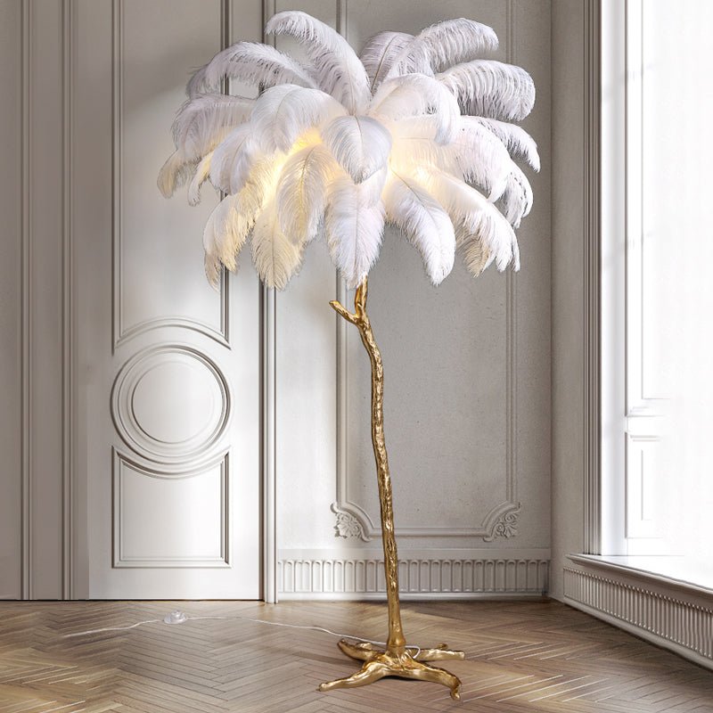 Lampadaire Plumes Scandinave - Maison Lumina