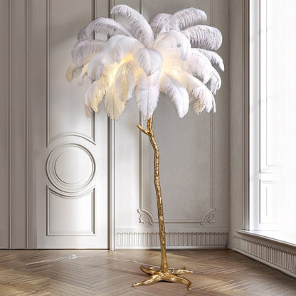 Lampadaire Plumes Scandinave - Maison Lumina
