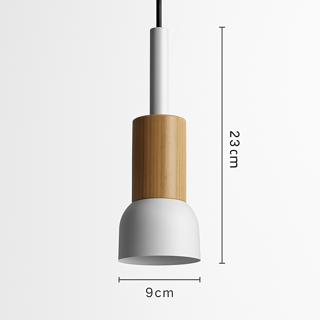 Suspension design en bois et métal de différentes formes Window