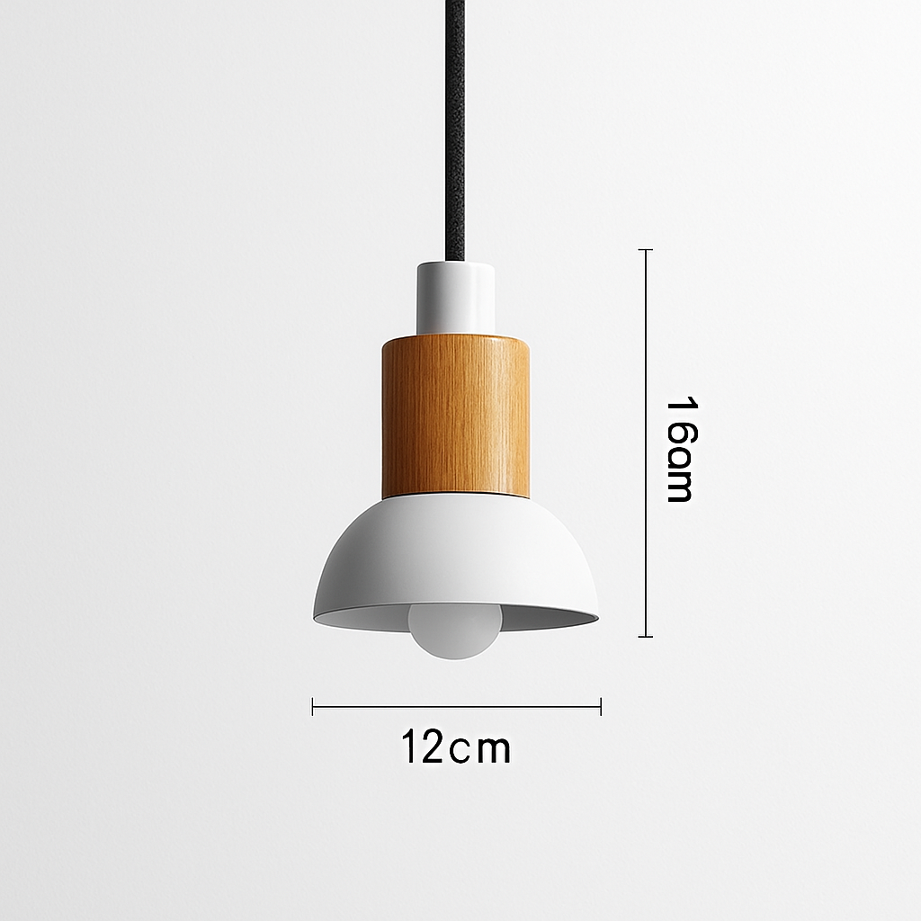 Suspension design en bois et métal de différentes formes Window