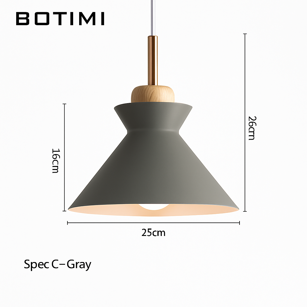 Suspension design moderne à LED de couleur Lampes