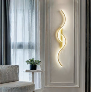 Applique Murale LED En Aluminium Courbé