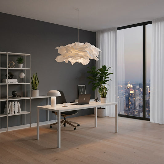 Suspension nuage blanche