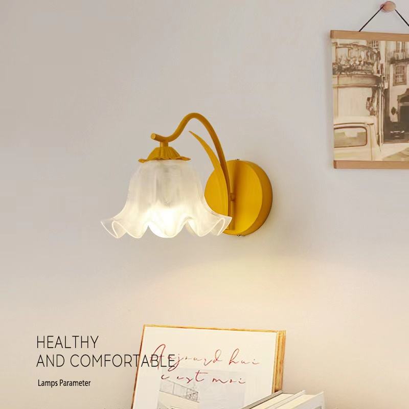 Applique Fleur Verre Vintage - Maison Lumina